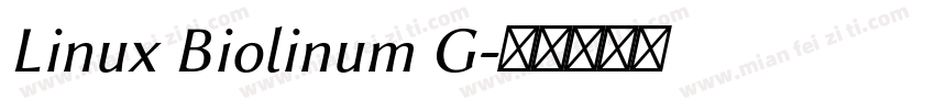Linux Biolinum G字体转换